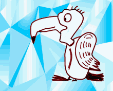 Gif animé vautour blanc